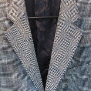 Manzoni 100% Loro Piana Italy Cashmere Mens Suit Jacket 42R, Houndstooth  F223